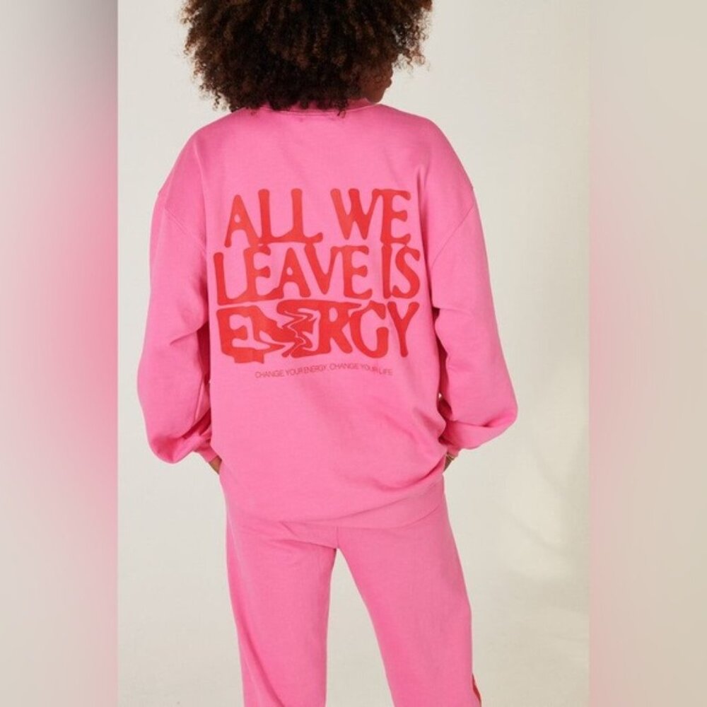 MAYFAIR Pink Graphic Sweatsuit (2 Piece Set)